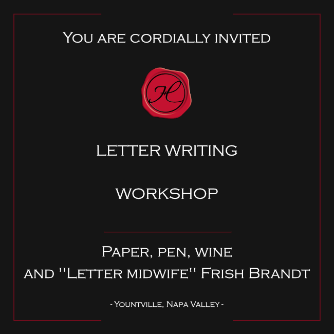 Letter writing with Frish Brandt